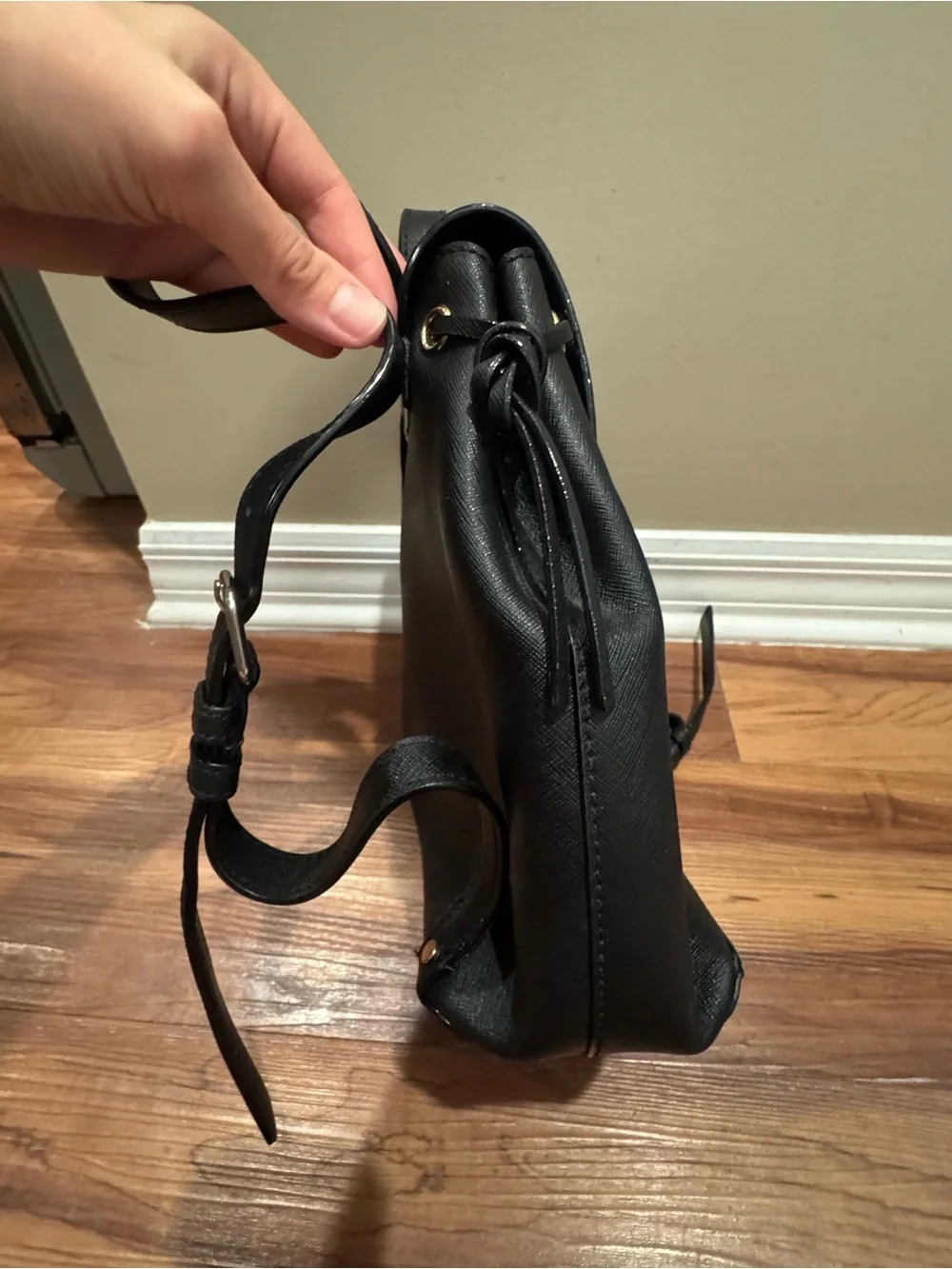 kate spade Black Leather Backpack and Crossbody Set